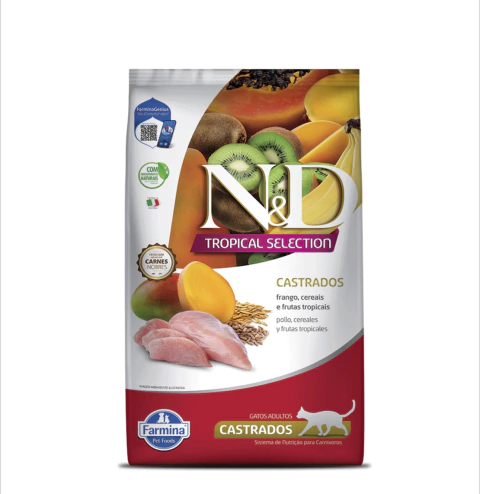 N&D TROPICAL SELECTION FELINO CASTRADO FRANGO 1,5KG