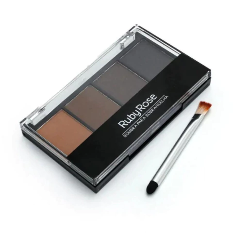 Paleta de Sobrancelha Ruby Rose – 4 Tons + Aplicador