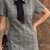 Vestido Curto Xadrez Com Gola na internet