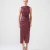 Blusa Couro Eco Marsala na internet