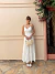 Vestido Midi Viscolinho Midi Flores 3D Silvana - comprar online