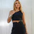 Conjunto Cropped e Calça Preto - JJ Modas