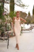 Vestido Petaline Midi Creme em Crepe Alfaiataria Premium - JJ Modas