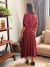 Vestido Midi Vintage Wine sheila na internet