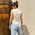 Blusa Assimétrica Creme - comprar online