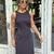 Vestido Midi Preto Cenira na internet
