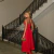 Vestido Midi Scarlet em Crepe Vermelho na internet