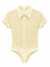 Body Camisa de Renda Amarelo