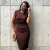 Vestido Midi Marrom - loja online
