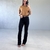 Calça Preta Alfaiataria Ana Flávia na internet