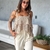 Conjunto Blusa e Calça Areia - loja online