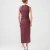 Blusa Couro Eco Marsala - comprar online
