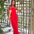 Vestido Midi Vermelho Veneza - loja online
