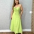 Vestido Midi Ilhós Verde - comprar online