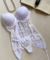 CORSETE LUCY COM CINTA LIGA BRANCO- EZILI DESEJO - loja online