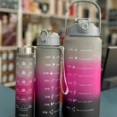 Set Botellas 3 en 1 Motivacional - tienda online