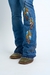 CALCA JEANS BORDADA MISS COUNTRY RUSTIC REF 1009 - comprar online