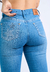 CALCA JEANS BORDADA MISS COUNTRY STARS REF 1023 - comprar online