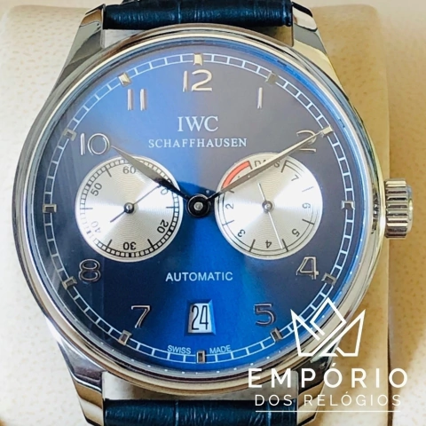 IWC Portugieser Chronograph Automático Azul
