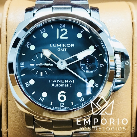 Panerai Luminor GMT Preto Aço