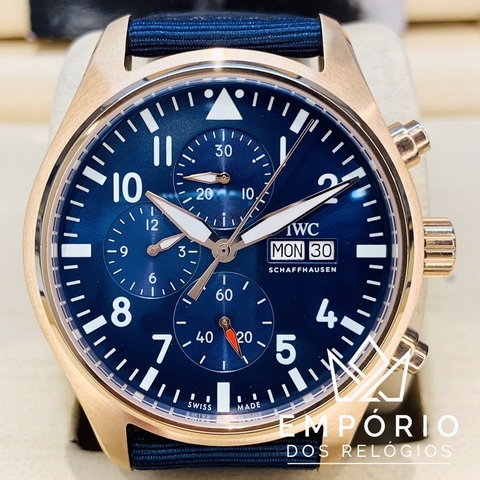 IWC Pilots Watch Chronograph Azul Bronze 2
