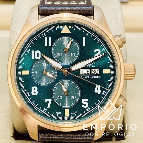 IWC Pilots Watch Chronograph Spitfire Verde Bronze