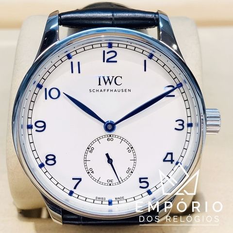 IWC Portugieser Automático Branco Azul