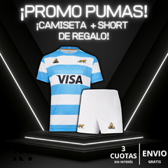 REMERA PUMAS + SHORT DE REGALO