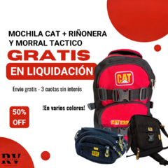 3X1 MOCHILA CAT TÁCTICA + RIÑONERA Y MORRAL GRATIS - comprar online