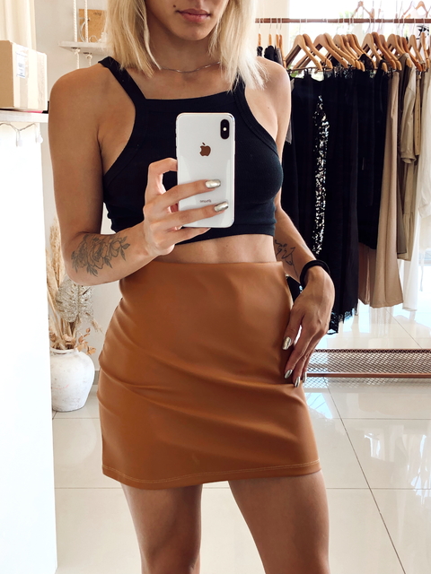 FALDA CUERINA - comprar online