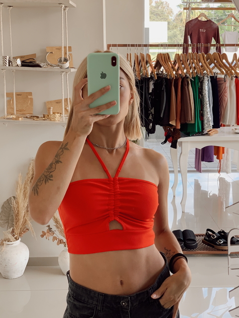 TOP FRUNCE MEDIO - comprar online