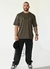 Camiseta Oversized Premium Gratidão - Verde Militar