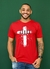 Camiseta Masculina Jesus Cruz Vermelho