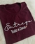 Tshirt Algodão Premium Entrego Tudo a Deus Marsala