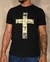 Camiseta Masculina Cruz Leão Preto