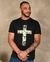 Camiseta Masculina Cruz Leão Preto