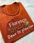 Blusa Bordada Floresça Onde Deus Te Plantar Marrom na internet