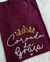 Blusa Bordada Coroada de Graça Marsala - Consagra Tshirts