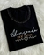 Blusa Bordada Abençoada Por Deus Preto - comprar online