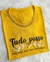 Blusa Bordada Tudo Posso Amarelo - comprar online
