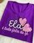 Blusa Bordada Ela é Toda Feita De Fé Roxo - Consagra Tshirts