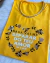 Blusa Bordada Nada Vai Me Separar Amarelo - Consagra Tshirts
