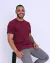 Camiseta Masculina Ele Vive Marsala