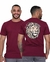 Camiseta Masculina Ele Vive Marsala