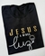 Tshirt Algodão Premium Jesus Luz Preto