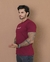 Imagem do Camiseta Masculina A Fé Move Montanhas Marsala