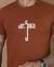 Camiseta Masculina Jesus Marrom na internet