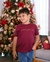 Camiseta Infantil Jesus Marsala - comprar online