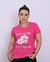 Tshirt Algodão Premium Corajosa Flor Pink