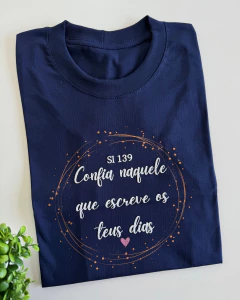 Tshirt Algodão Premium Confia Naquele - Marinho - comprar online